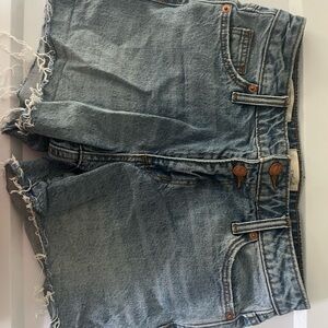 Distressed Denim Shorts
